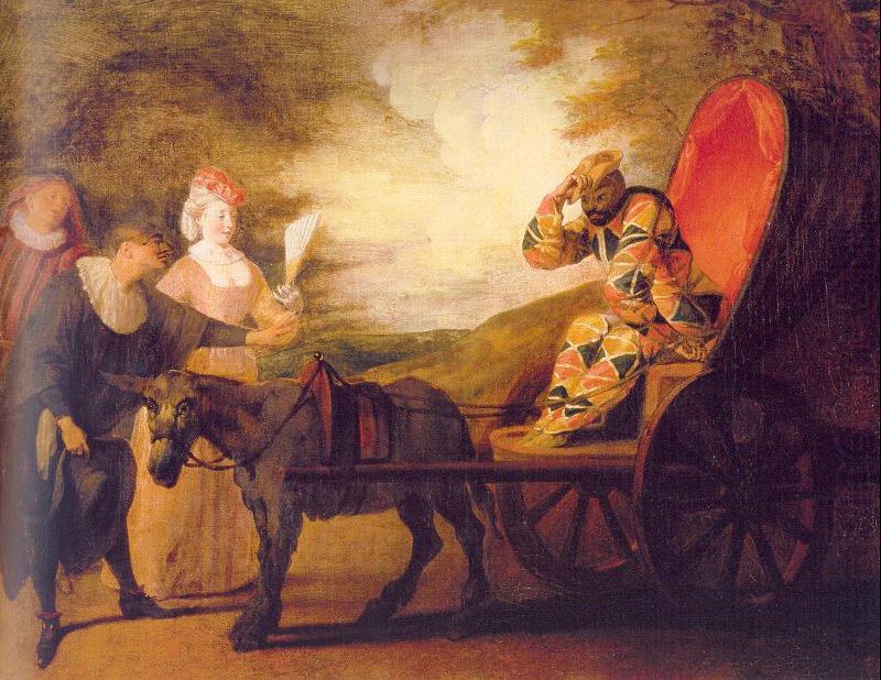 Harlequin, Emperor on the Moon, WATTEAU, Antoine